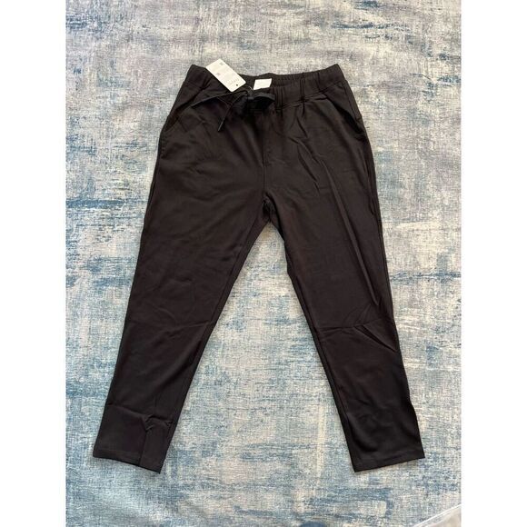 NWT! Yogipace Black Cropped Ankle On The Fly Pants Small - Picture 1 of 8